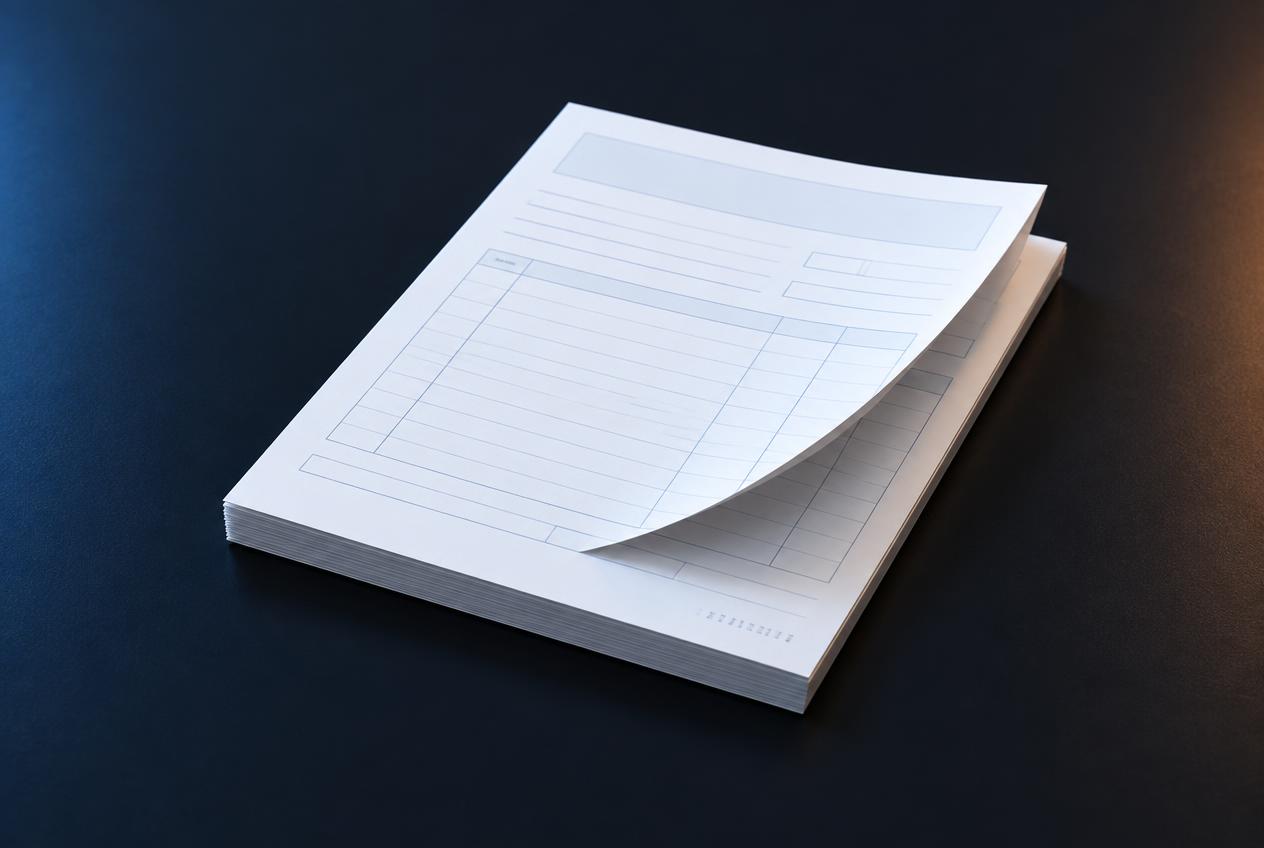 Bloco 10x15 — Papel normal — 1 ou 2 vias com numeração