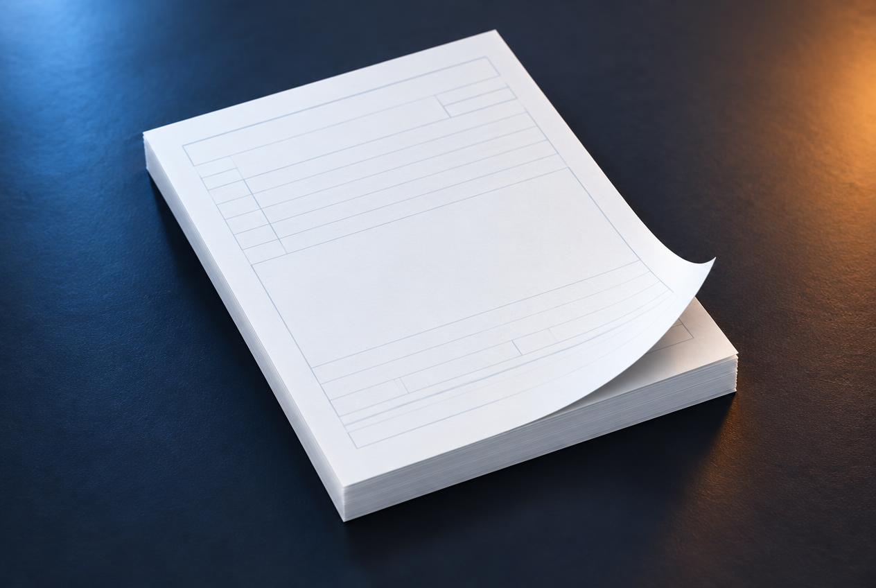 Bloco 10x15 — Papel normal — 1 ou 2 vias sem numeração