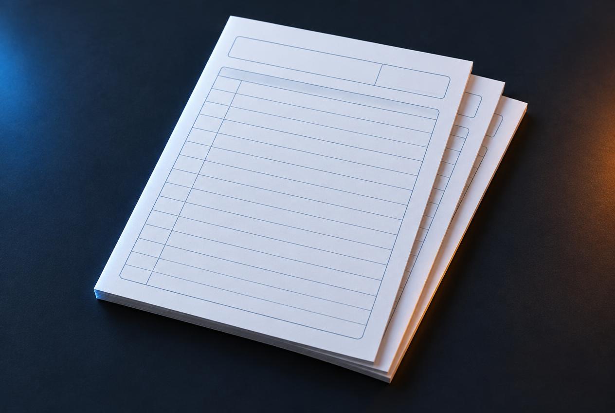 Bloco 10x15 — Papel normal — 3 vias com numeração