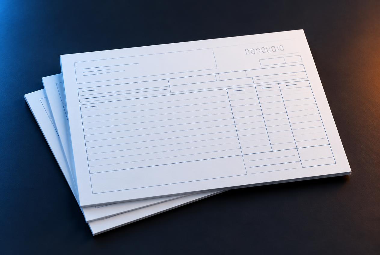 Bloco 20x15 — Papel normal — 3 vias com numeração