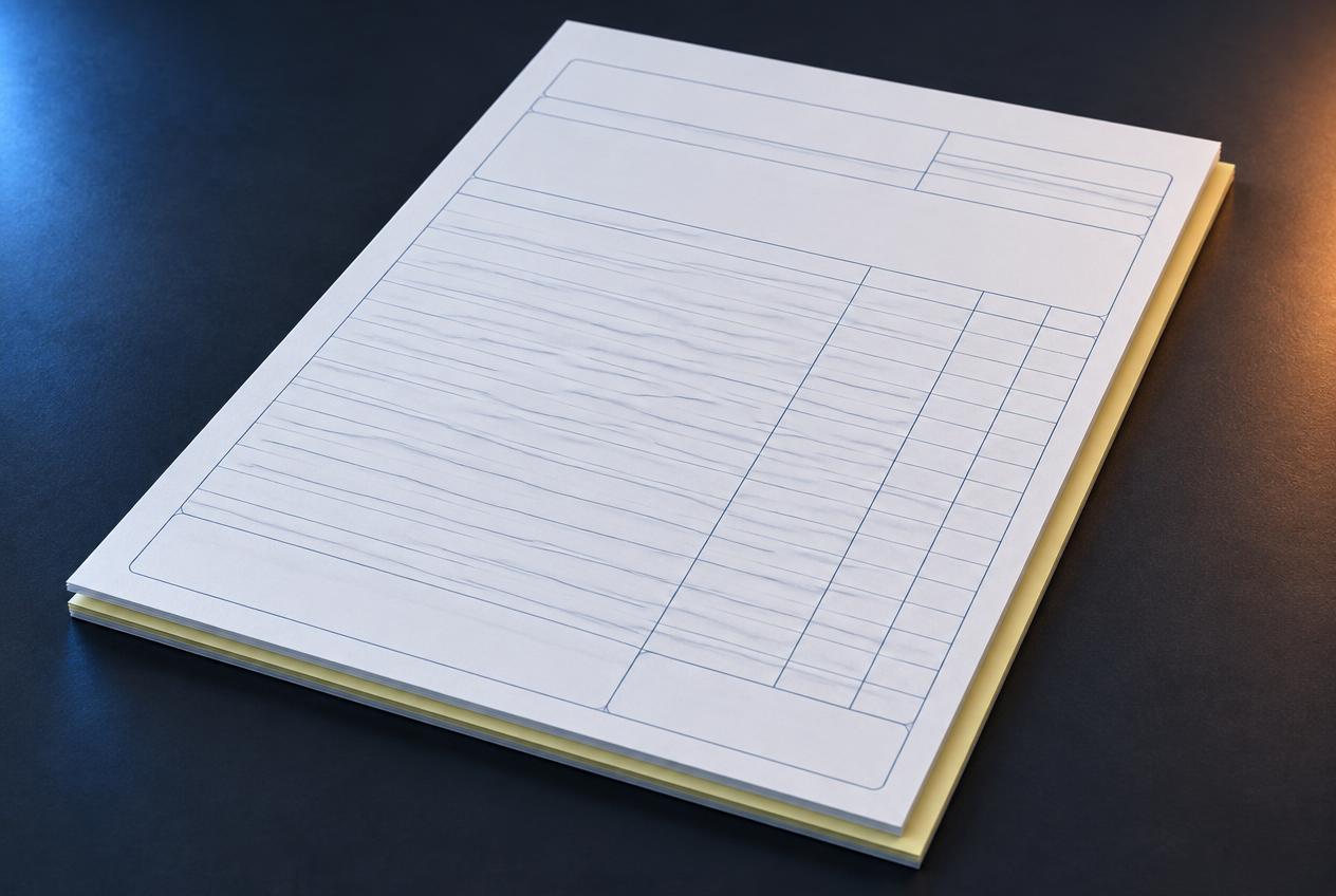 Bloco 20x30 — Autocopiativo — 1 ou 2 vias sem numeração