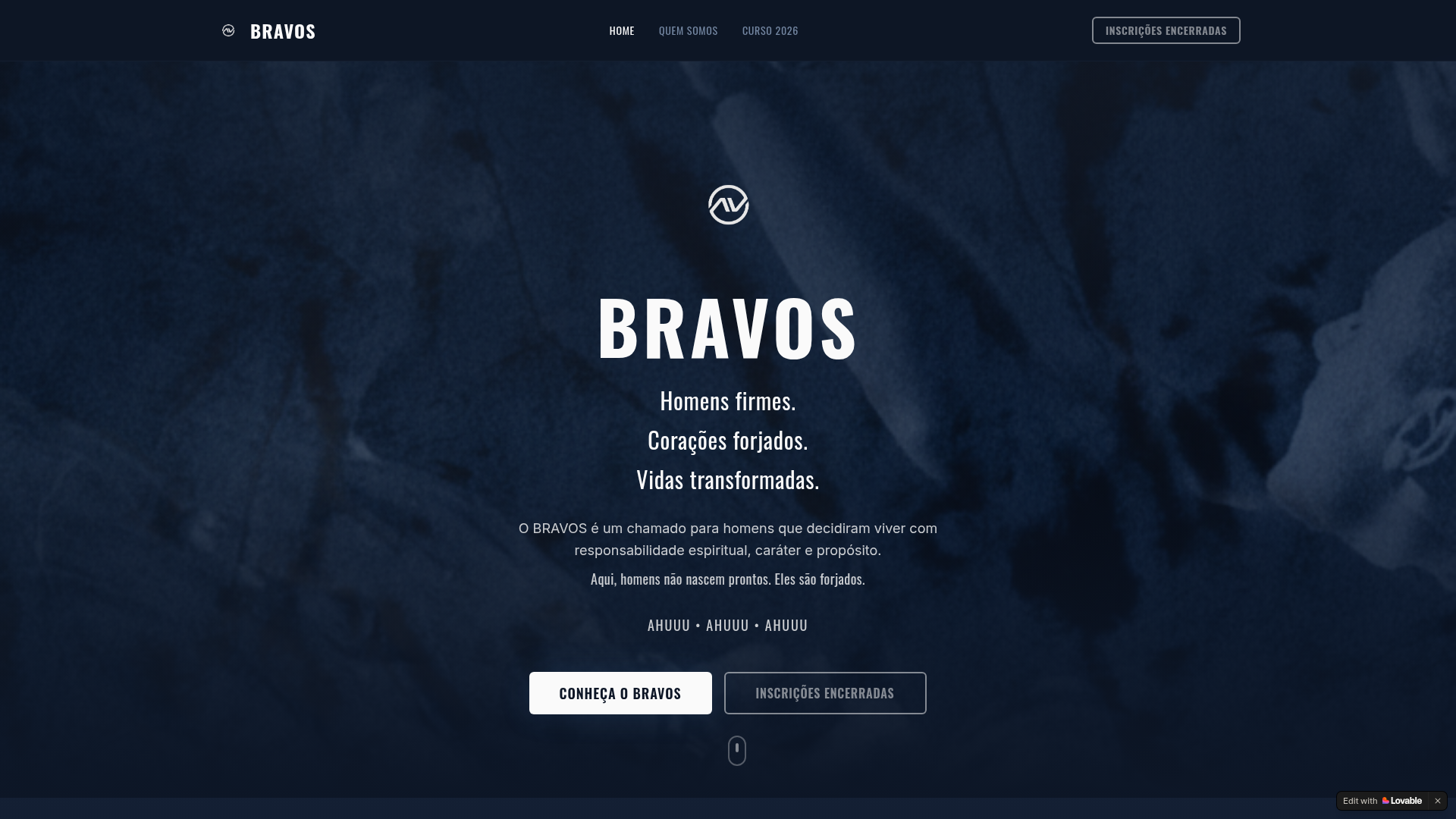 Site Bravos — Nova Vida Maricá